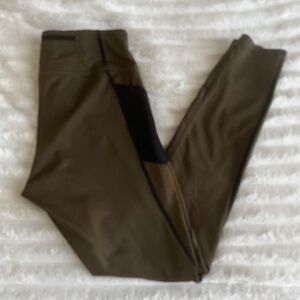 TSLA Thermal Running High Waist Warm Fleece Lined Leggings EUC